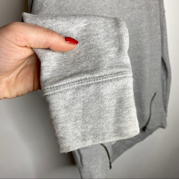 Athleta Gray Pullover Side Zip Crewneck - Picture 7 of 10